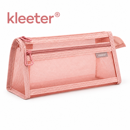 kleeter® Transparent Mesh Pencil Case