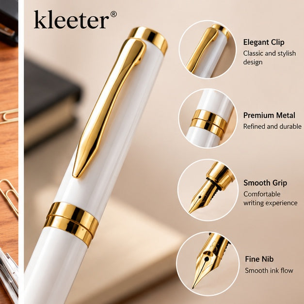 Kleeter® Premium Fountain Pen Set – Elegant Writing, Timeless Style