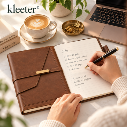 Kleeter® Premium Leather Journal – Elegant Writing for Everyday Life