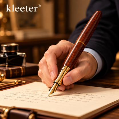 kleeter® Natural Wood Luxury Fountain Pen