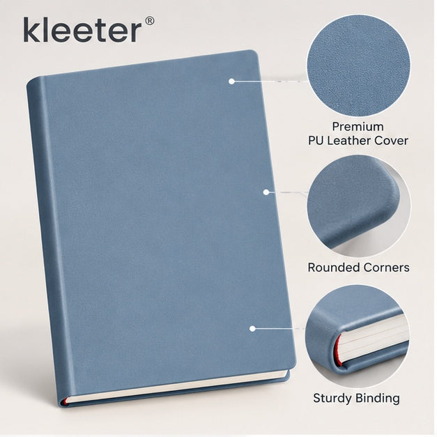 Kleeter® Minimalist Hardcover Notebook – Write, Plan & Organize Every Day