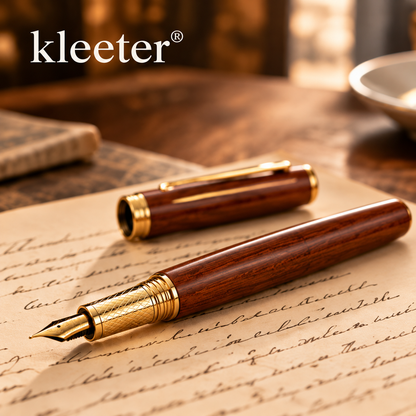 kleeter® Natural Wood Luxury Fountain Pen