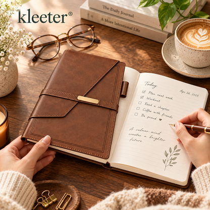 Kleeter® Premium Leather Journal – Elegant Writing for Everyday Life