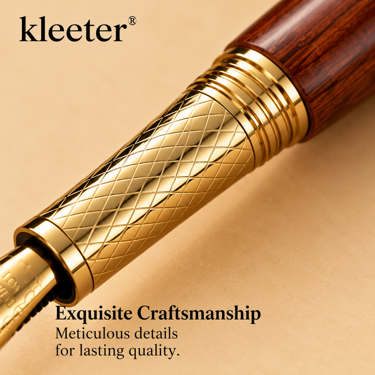 kleeter® Natural Wood Luxury Fountain Pen
