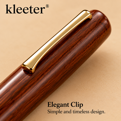 kleeter® Natural Wood Luxury Fountain Pen