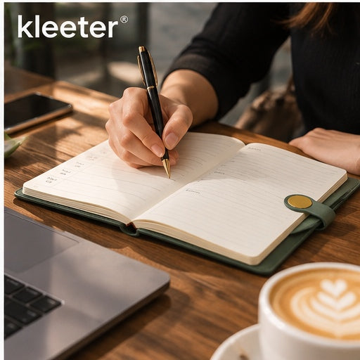 Kleeter® Elegant Leather Journal – Plan, Write & Organize in Style