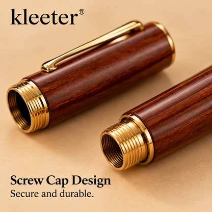 kleeter® Natural Wood Luxury Fountain Pen