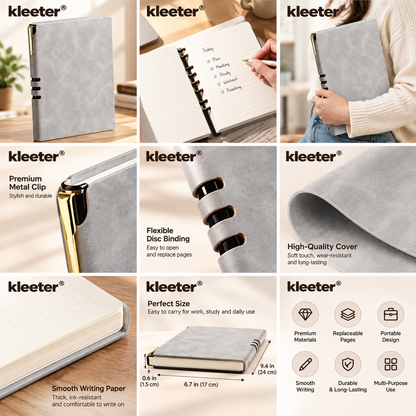 kleeter® Premium Disc-Bound NotebookRe