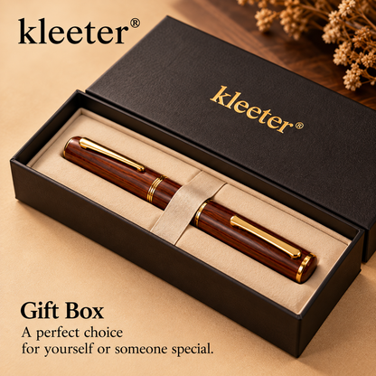 kleeter® Natural Wood Luxury Fountain Pen